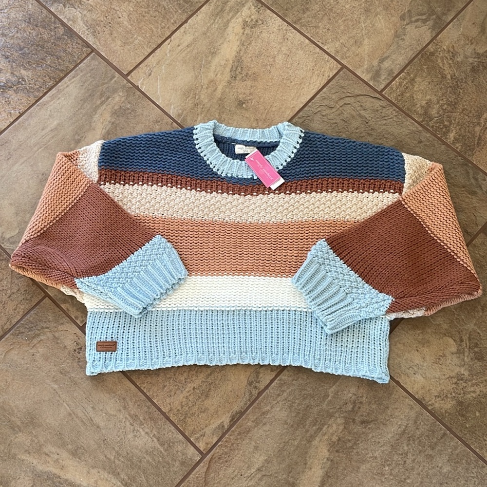 + SIMPLY SOUTHERN + Striped Cropped Sweater - Picture 3 of 10